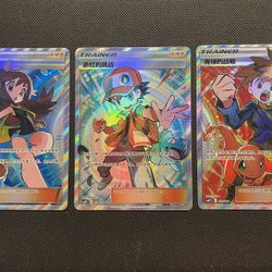 Green’s Exploration Red’s Challenge Blue’s Tactics Chinese Alt Art Trainer Cards *MINT* Pokemon Tag All Stars Simplified CNY Battle Party Set
