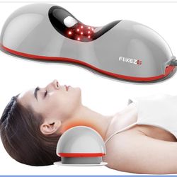 Heated Neck Stretcher with Red Light Therapy
