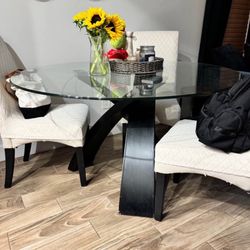 Glass Dining table
