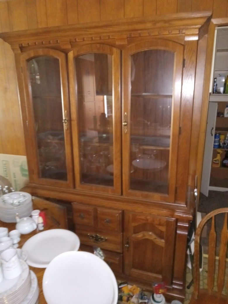 Oak China Cabinet