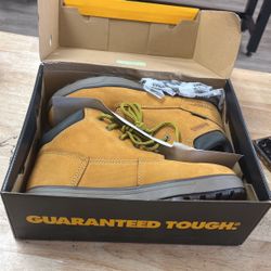 DEWALT Men's Helix WP Waterproof 6 in. Work Boots - Steel Toe - Wheat Size 9(M)