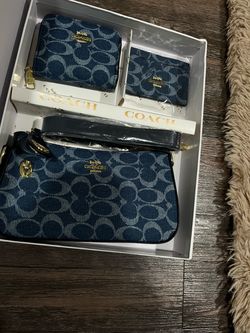 Coach Signature Denim 3-Piece Gift Set