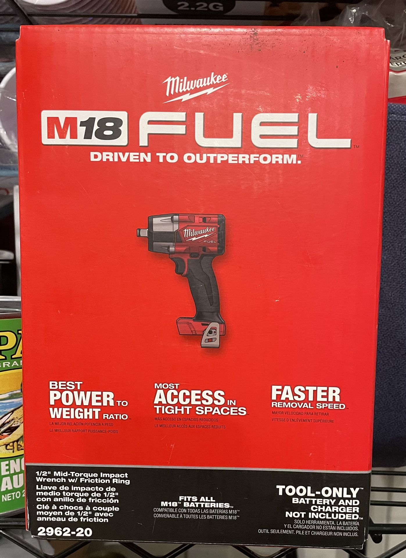 Milwaukee M18 FUEL 1/2" Mid-Torque Impact Wrench w/ Friction Ring