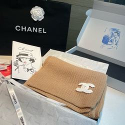 Chanel Knitted Long Scarf 30 * 180cm