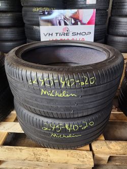 245 40ZR 20 USED TIRES MICHELIN 2454020 USED TIRES (PAIR) MOUNT BALANCE INCLUDED
