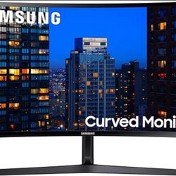 SAMSUNG 27" CF39 Series FHD 1080p Curved Computer Monitor, Ultra Slim Design, AMD FreeSync, 4ms response, HDMI, DisplayPort, VESA Compatible, Wide Vie