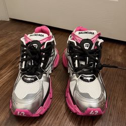 Pink Balenciaga Runners
