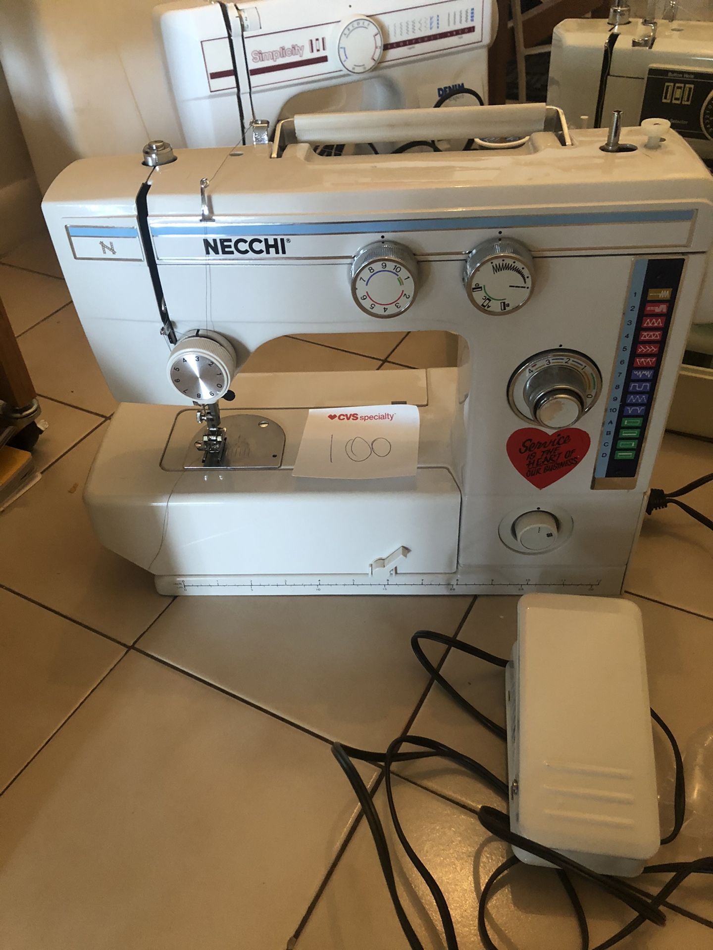 Sewing MACHINES Necchi Brother Simplicity JCPenney Bicor Price For Each