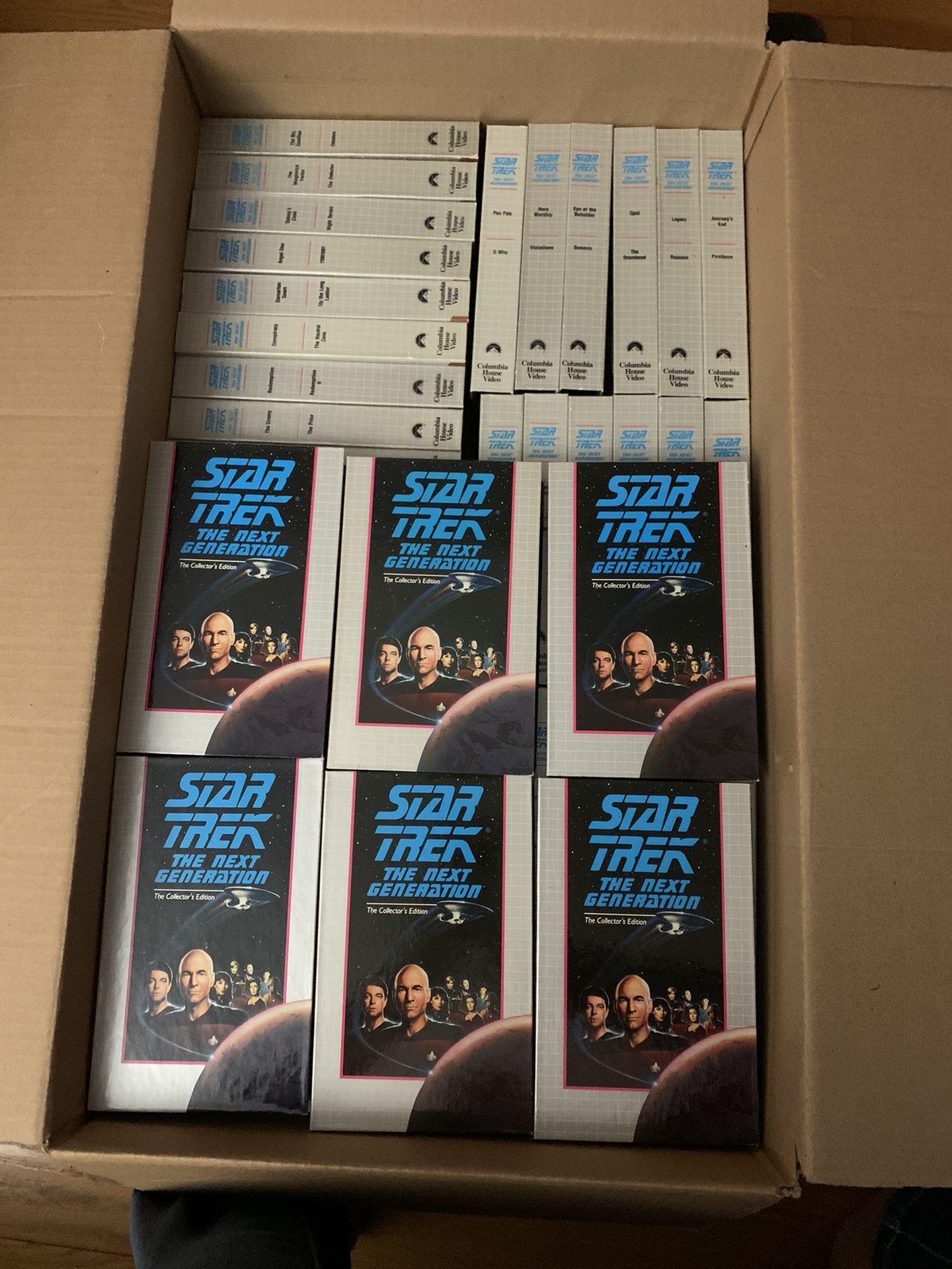 Lot of 86 Star Trek the Next Generation the Collector’s Edition VHS tapes