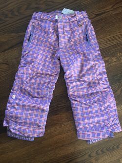 Purple Kids Snow Pants