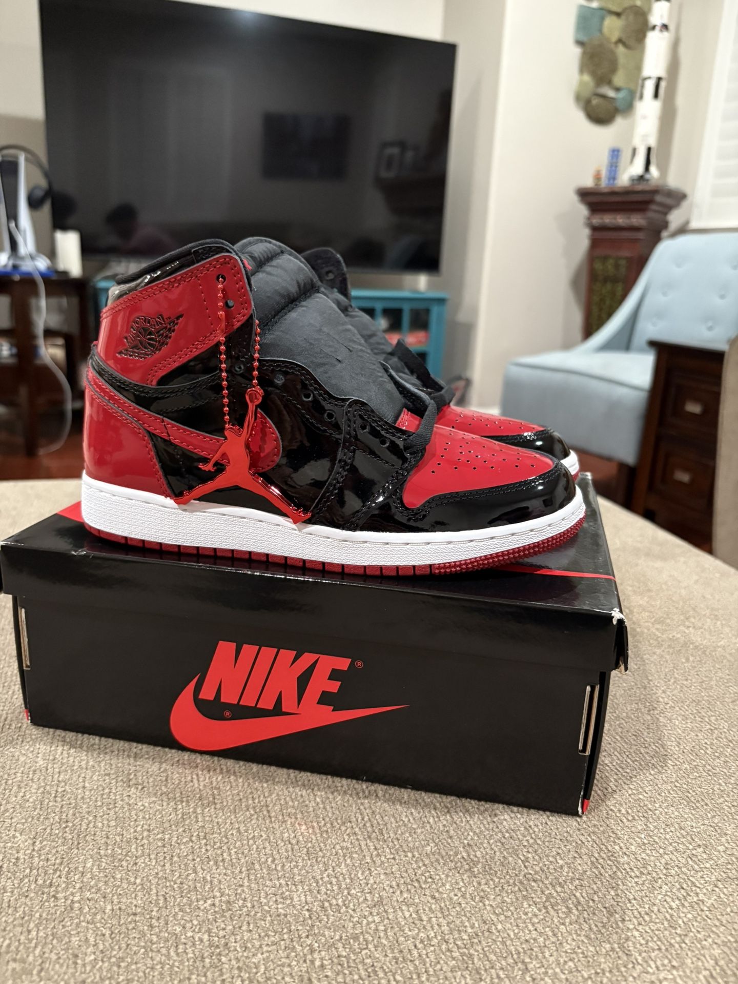 JORDAN 1 RETEO HIGH PATENT BRED , NEW