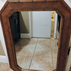 Large Brown Mirror