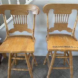 Wood Bar Stool 