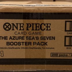 One Piece OP-14 Booster Box Case OP14 Azure Sea's Seven OP Manga Luffy Sanji Nami Boa Zoro Nico Chopper Pack Promo TCG Pokemon Bundle Set 