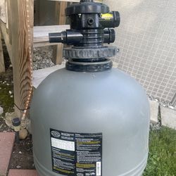 Above Ground Sand Filter With Valve And Stand