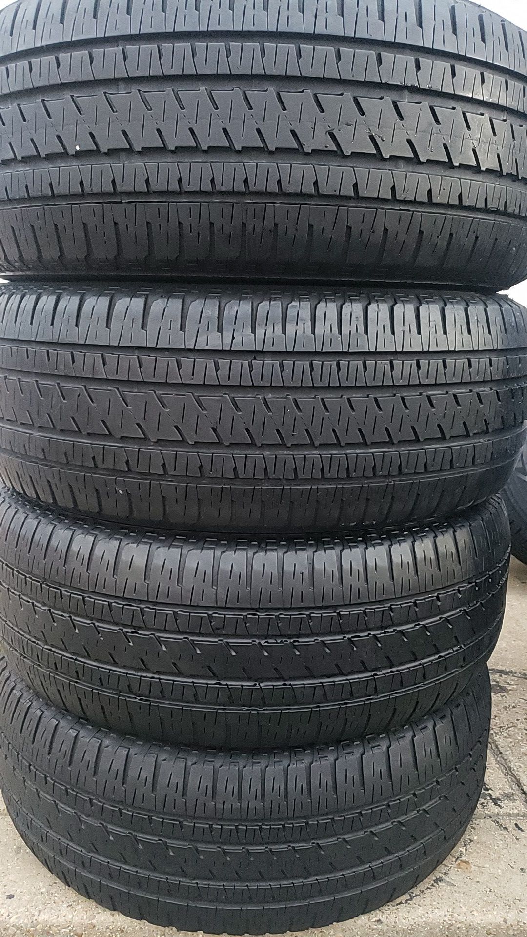 Four matching Bridgestone tires for sale 275/55/20