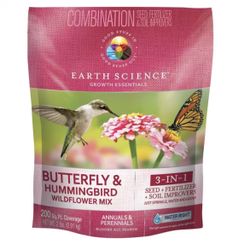 2 lbs. Butterfly and Hummingbird All-In-One Wild Flower Mix with Seed, Plant Food and Soil Conditioners