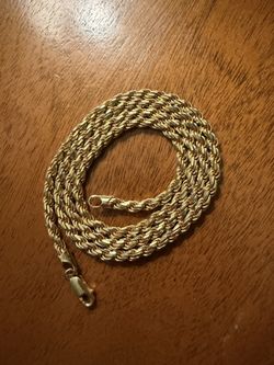 14k Gold filled rope chain - 24in
