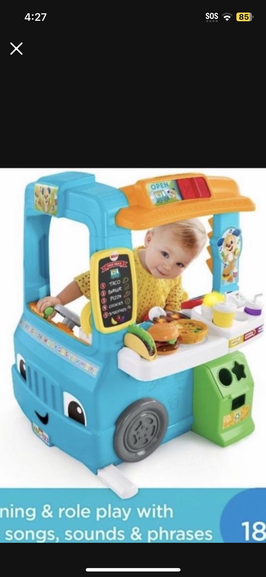Toy Food Truck Used