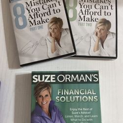 Suze Orman’s Financial Solutions DVD Set Mistakes You Can’t Afford To Make 1 & 2