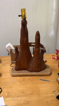Cypress Knob Lamp
