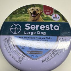 Seresto Large Dog Vet-Recommended Flea & Tick Treatment & Prevention Collar for Dogs Over 18 lbs. | 1-Pack
