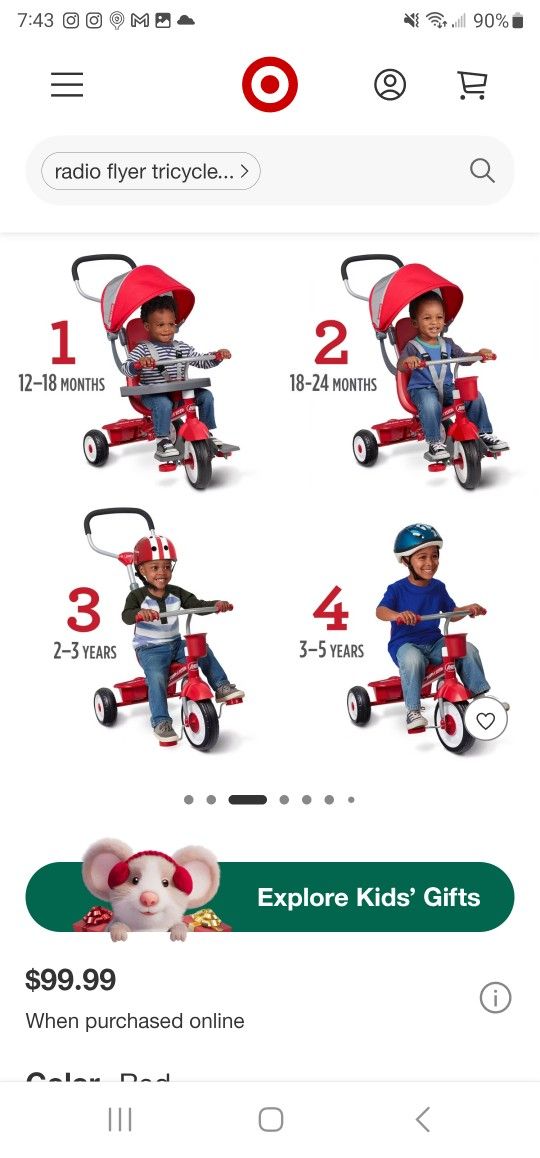 Radio Flyer 4-in-1 Stroll 'N Trike