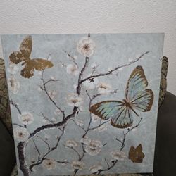 Butterfly Canvas Picture Frame 