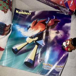 Pokémon Keldeo black & white version Nintendo ds poster 