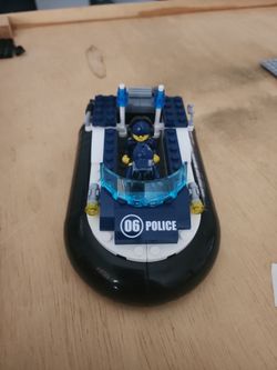 Lego Police  Boat w/Minifigs