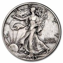 One Walking Liberty Half Dollar