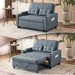 3-in-1 Convertible Sleeper Sofa Bed (Chair / Chaise / Bed)