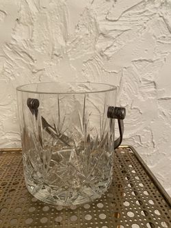 Crystal ice bucket barware