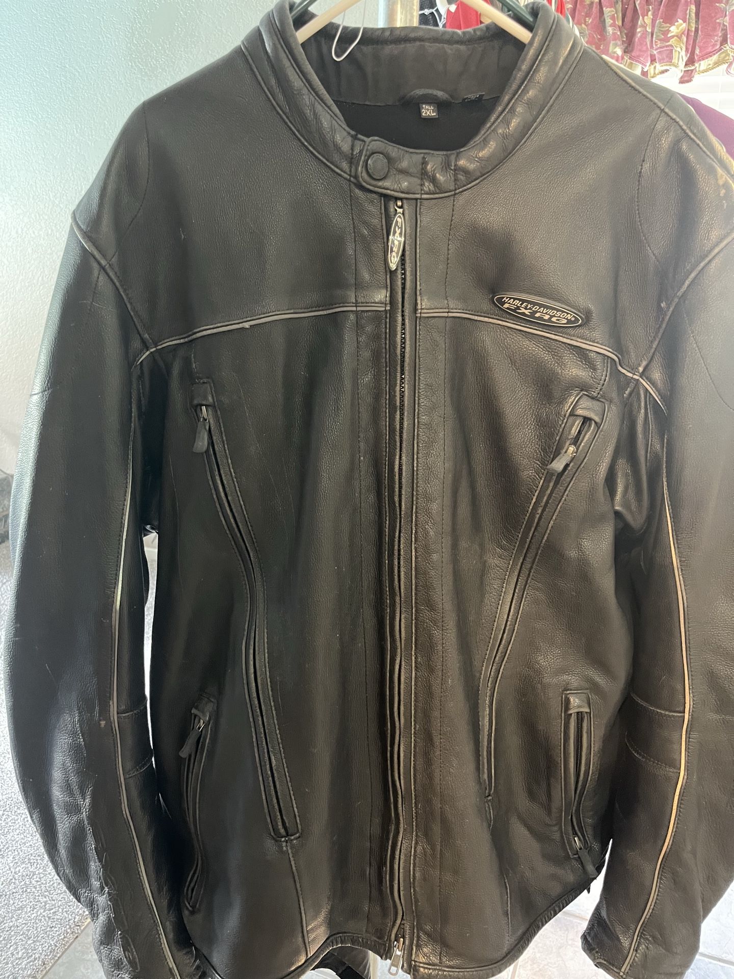 Harley-Davidson FXRG Leather Motorcycle Jacket – 2XL Tall