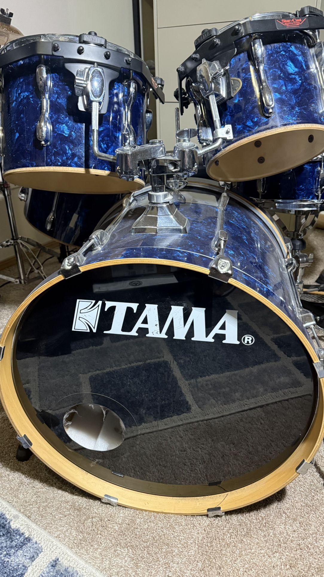 Used Tama 5-Piece Kit w/ New Heads