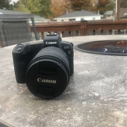 cannon EOS R with kit lens