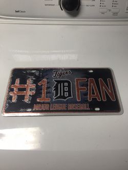 Detroit Tigers License Plate