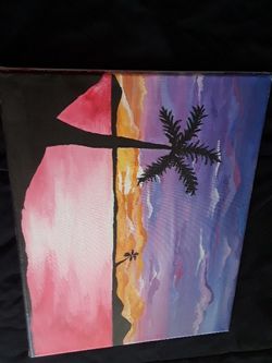 Hand painted sunset