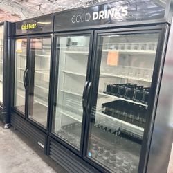 True Upright 2 Glass Door Refrigerator 