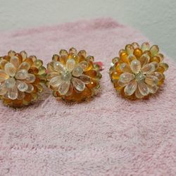 Vintage beaded pier 1 4 piece napkin rings