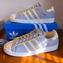Rare Find - ADIDAS Cozy Superstar Grey Yellow Men’s Size 9