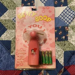 Betty Boop Mini Lightup Fan With Words