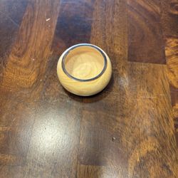 Small handmade wooden bowl or trinket dish
