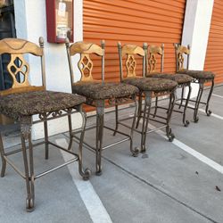 5pc Metal Barstools NEED SOLD ASAP