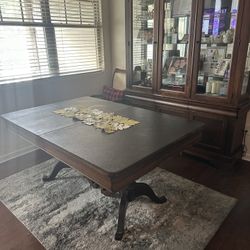 Dinner Tablet With Storage Cabinet