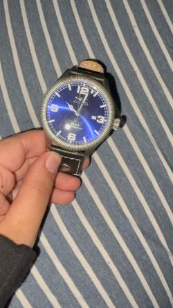Invicta watch with leather band