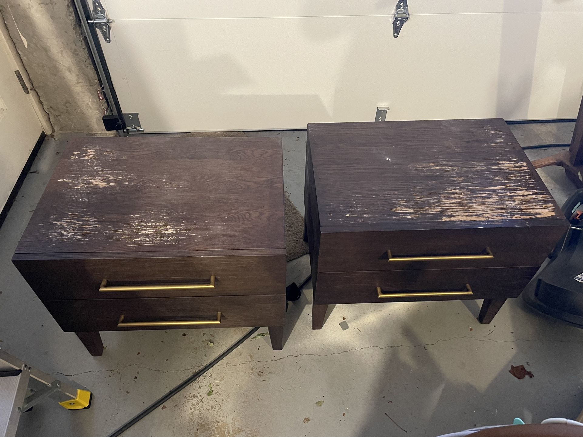 Solid Wood End Tables X2