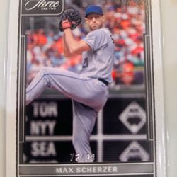 Panini Three And Two MAX SCHERZER ROOKIE CARD 78/99 Exclusive Insert