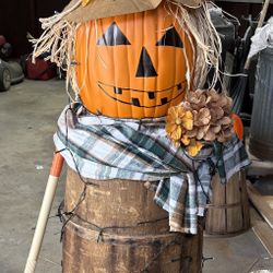 Rustic Snowman And Scarecrows 