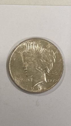 1922D uncirculated peace dollar coin